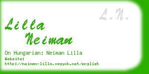 lilla neiman business card